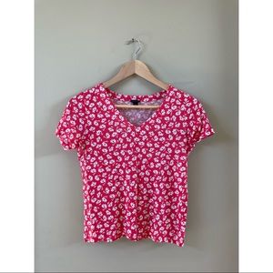 Ann Taylor floral t-shirt; gently loved